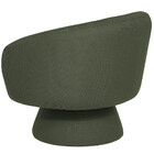 Poltrona Decorativa Liz Base Fixa Linho Verde - Nexta Casa