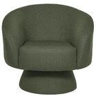 Poltrona Decorativa Liz Giratória Linho Verde - Nexta Casa