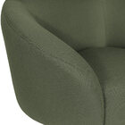 Poltrona Decorativa Liz Giratória Linho Verde - Nexta Casa