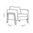 Poltrona Decorativa Lizz Veludo Areia Gramdecor