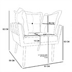 Poltrona Decorativa Londres Suede Pés Palito Castanho D'rossi