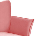 Poltrona Decorativa Lotus Para Sala Recepção Em Suede Rosê Co