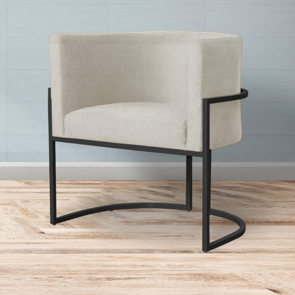 Poltrona Decorativa Luana Base Preta Suede Cores - Ds Estofad