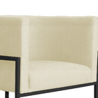 Poltrona Decorativa Luana Base Preta Suede Cores - Ds Estofad