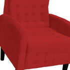 Poltrona Decorativa Luiza Pés Trapézio Suede Cores - Ds Estof