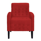 Poltrona Decorativa Luiza Pés Trapézio Suede Cores - Ds Estof