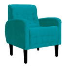 Poltrona Decorativa Luiza Pés Trapézio Suede Cores - Ds Estof