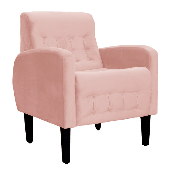 Poltrona Decorativa Luiza Requinte Veludo Cores - Ds Estofado