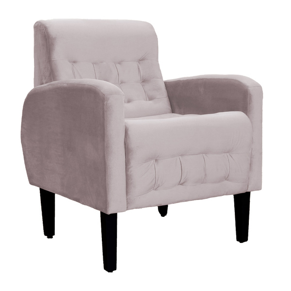 Poltrona Decorativa Luiza Requinte Veludo Cores - Ds Estofado