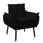 Poltrona Decorativa Luxo Escritório Sala De Estar Dormitório