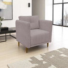 Poltrona Decorativa Luxo Para Sala Recepção Consultório Escri