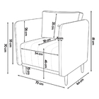Poltrona Decorativa Luxo Para Sala Recepção Consultório Escri
