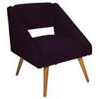 Poltrona Decorativa Madeira Alice Veludo At Moveis