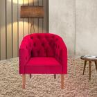 Poltrona Decorativa Madeira Dubai Veludo At Moveis