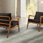 Poltrona Decorativa Madeira Maciça Bia Luxo Preto