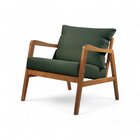 Poltrona Decorativa Madeira Maciça Bia Luxo Verde