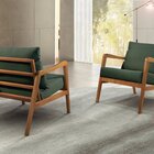 Poltrona Decorativa Madeira Maciça Bia Luxo Verde