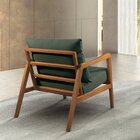 Poltrona Decorativa Madeira Maciça Bia Luxo Verde