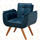 Poltrona Decorativa Madeira Maciça - França - Art Salas