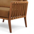 Poltrona Decorativa Madeira Maciça Helena Corino Caramelo