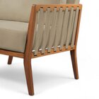 Poltrona Decorativa Madeira Maciça Helena Corino Off White