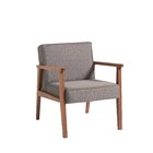 Poltrona Decorativa Madeira Maciça Jequitibá Assento Com Pers