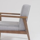 Poltrona Decorativa Madeira Maciça Jequitibá Assento Com Pers