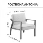 Poltrona Decorativa Madeira Maciça Jequitibá Assento Com Pers