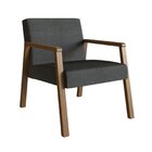 Poltrona Decorativa Madeira Maciça Jequitibá Assento Com Pers