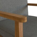 Poltrona Decorativa Madeira Maciça Jequitibá Assento Com Pers