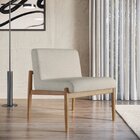 Poltrona Decorativa Madeira Maciça Jequitibá Assento Com Pers