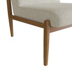 Poltrona Decorativa Madeira Maciça Jequitibá Assento Com Pers