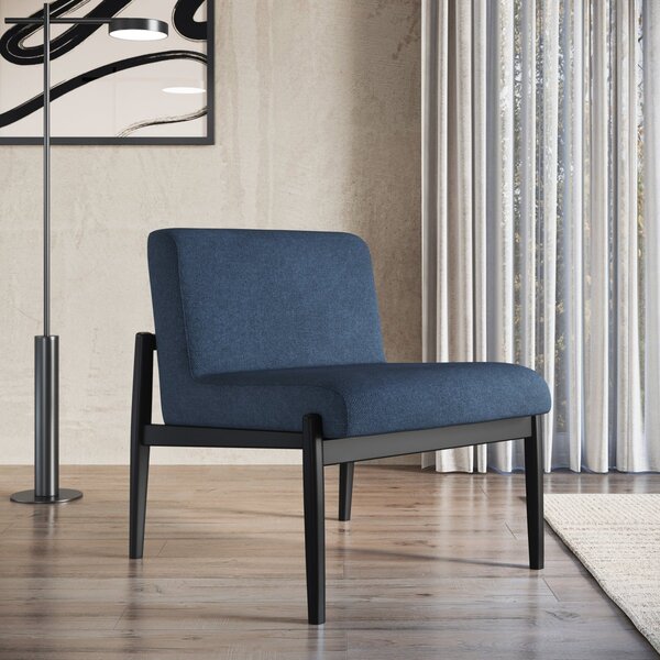 Poltrona Decorativa Madeira Maciça Jequitibá Assento Com Pers