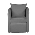 Poltrona Decorativa Manuela Boucle Cinza - Montanaris Decor