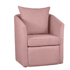Poltrona Decorativa Manuela Boucle Rosa - Montanaris Decor