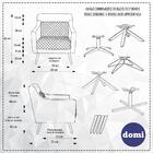 Poltrona Decorativa Marrie Base Giratória Matelassê Algodão