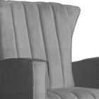 Poltrona Decorativa Melinda Pés Balanço Suede Cores - Ds Esto