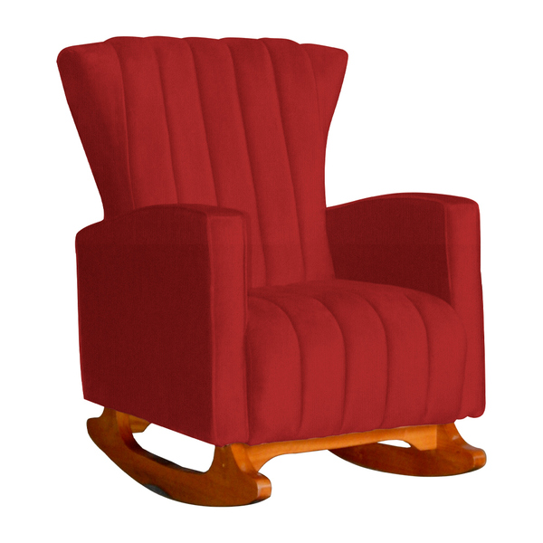 Poltrona Decorativa Melinda Pés Balanço Suede Cores - Ds Esto