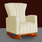 Poltrona Decorativa Melinda Pés Balanço Suede Cores - Ds Esto