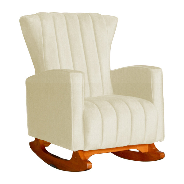 Poltrona Decorativa Melinda Pés Balanço Suede Cores - Ds Esto