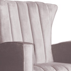 Poltrona Decorativa Melinda Pés Balanço Veludo Cores - Ds Est