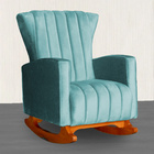 Poltrona Decorativa Melinda Pés Balanço Veludo Cores - Ds Est