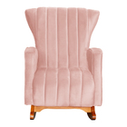 Poltrona Decorativa Melinda Pés Balanço Veludo Cores - Ds Est