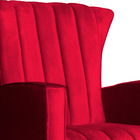 Poltrona Decorativa Melinda Pés Balanço Veludo Cores - Ds Est