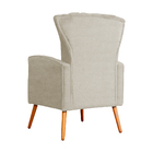 Poltrona Decorativa Melinda Pés Palito Suede Cores - Ds Estof