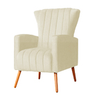 Poltrona Decorativa Melinda Pés Palito Suede Cores - Ds Estof