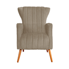 Poltrona Decorativa Melinda Pés Palito Suede Cores - Ds Estof