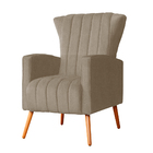 Poltrona Decorativa Melinda Pés Palito Suede Cores - Ds Estof