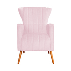 Poltrona Decorativa Melinda Pés Palito Suede Cores - Ds Estof