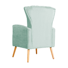 Poltrona Decorativa Melinda Pés Palitos Veludo Cores - Ds Est